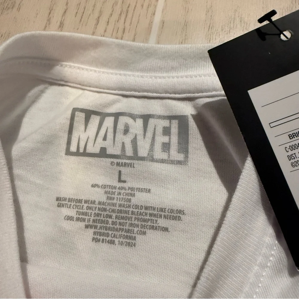 Art Class Marvel Captain America Graphic Tee Boys L White Superhero Shirt‎ NEW